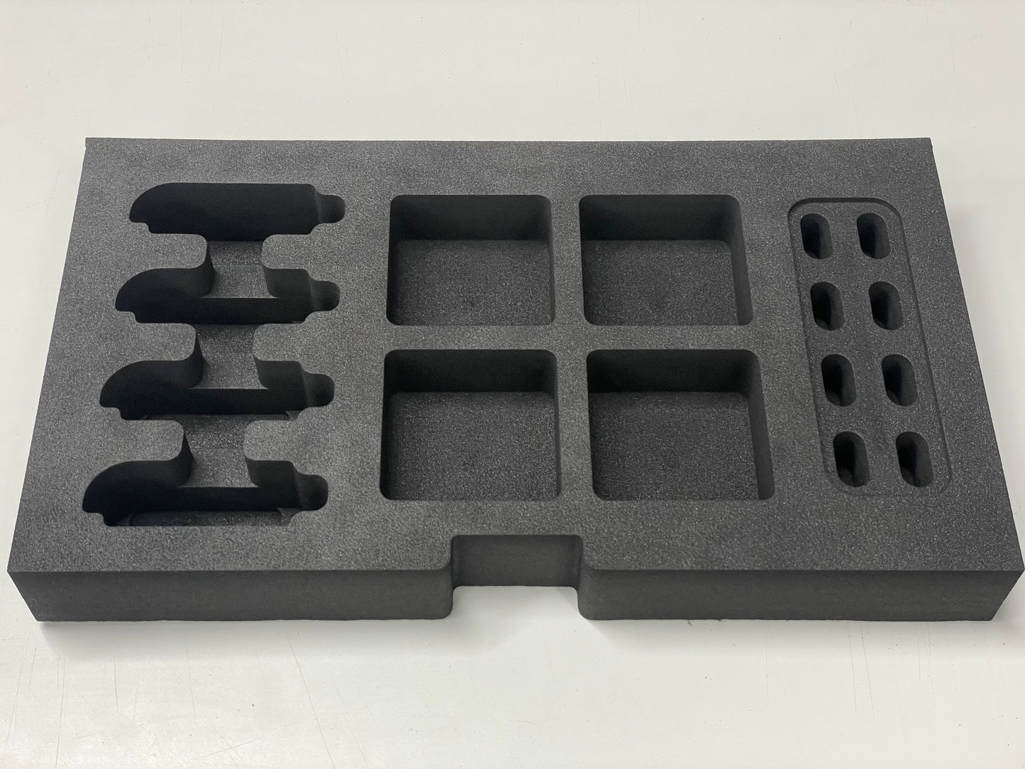 Shallow Drawer Foam Insert for IEM In-Ear Monitors Body Pack Receivers