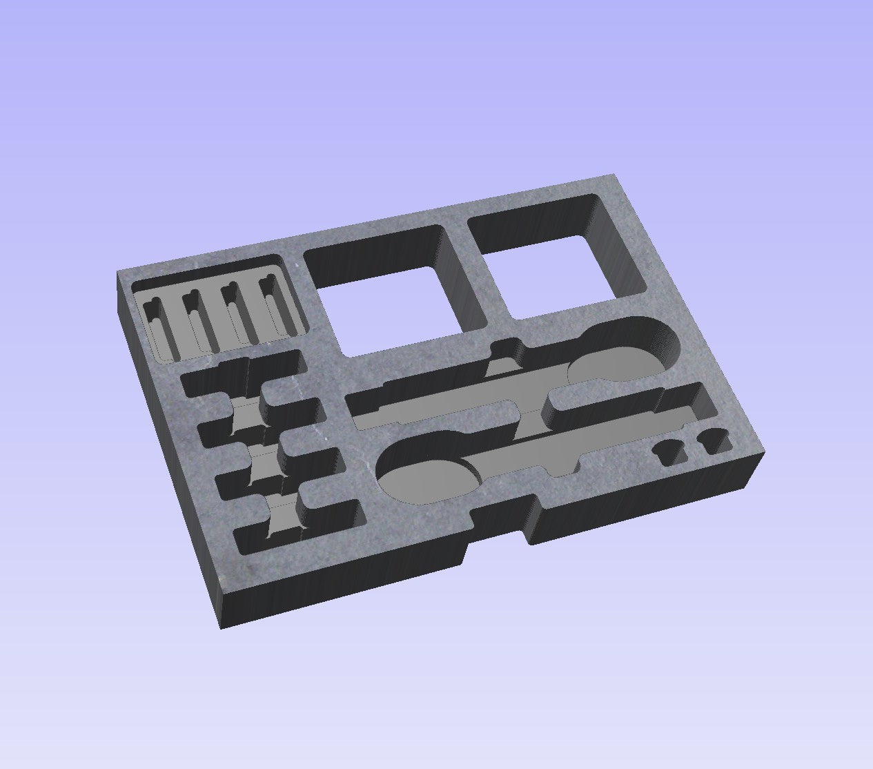 Shallow Drawer Foam Insert for Shure Axient Digital ADX1 and ADX2
