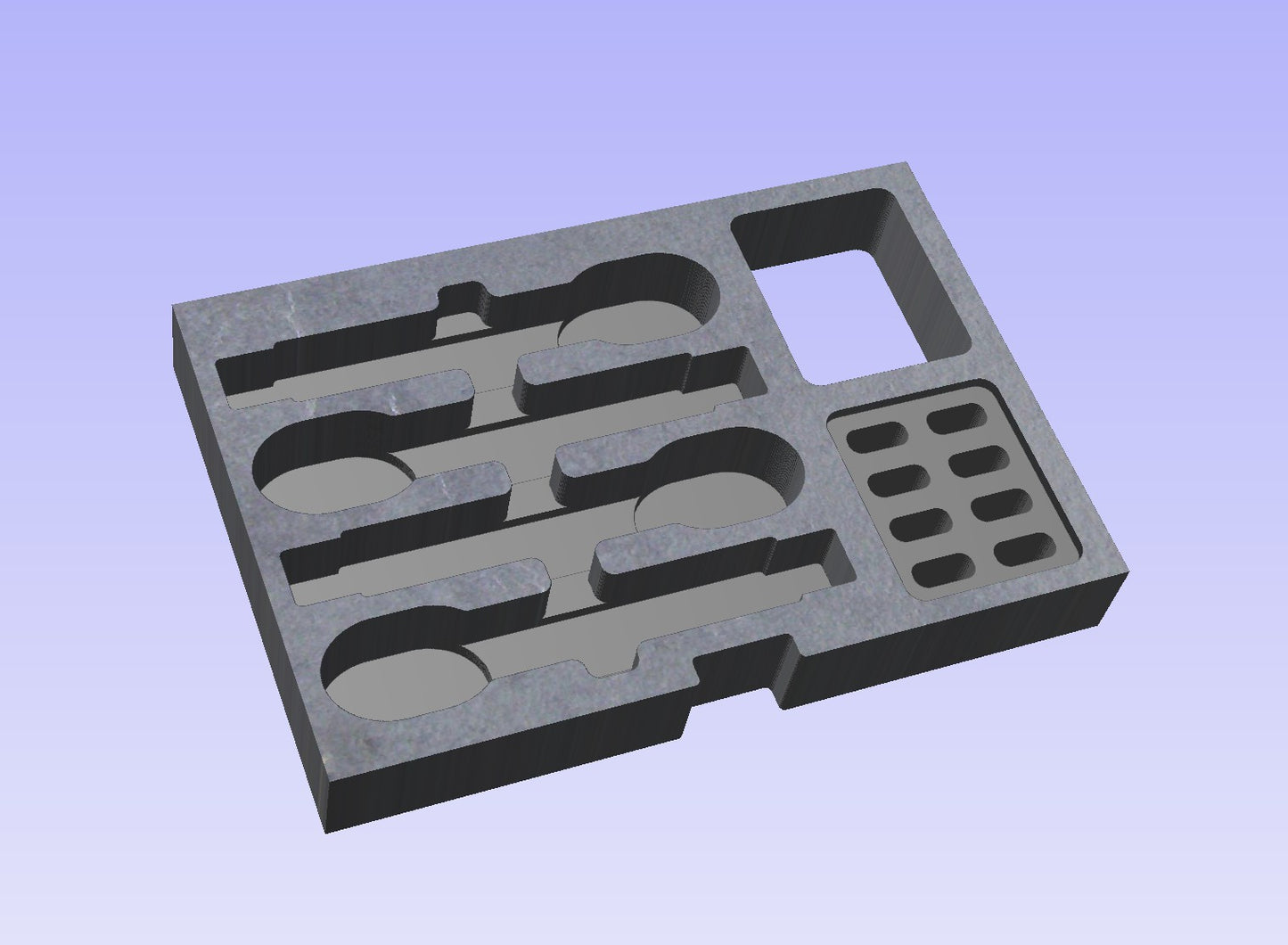 Shallow Drawer Foam Insert for Shure Wireless Handheld Microphones