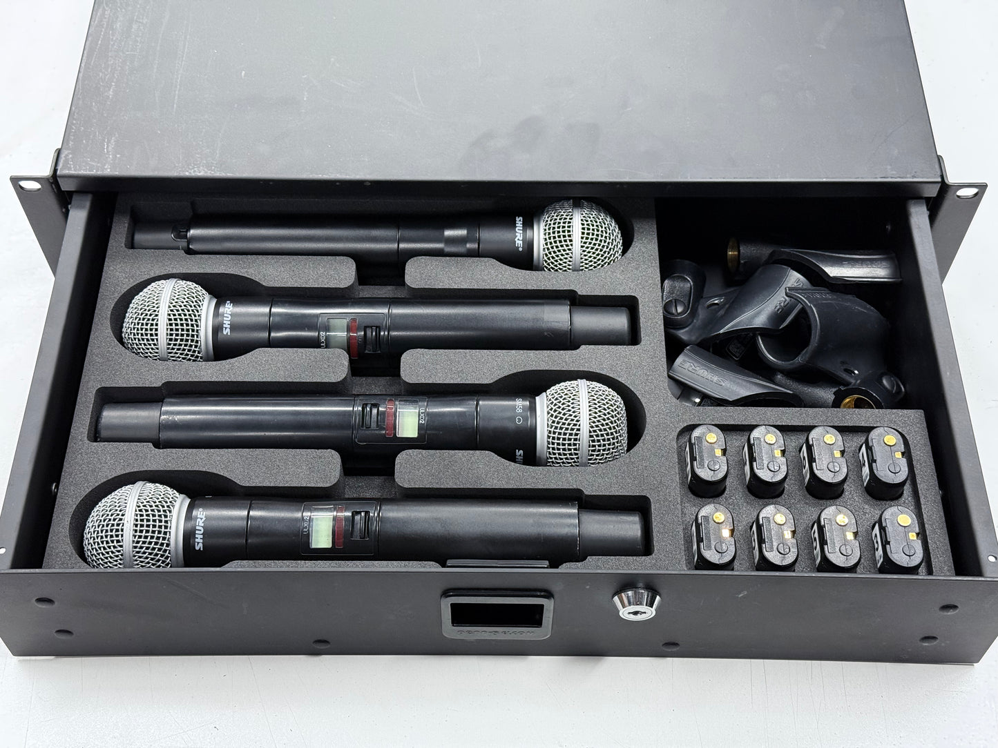 Shallow Drawer Foam Insert for Shure Wireless Handheld Microphones