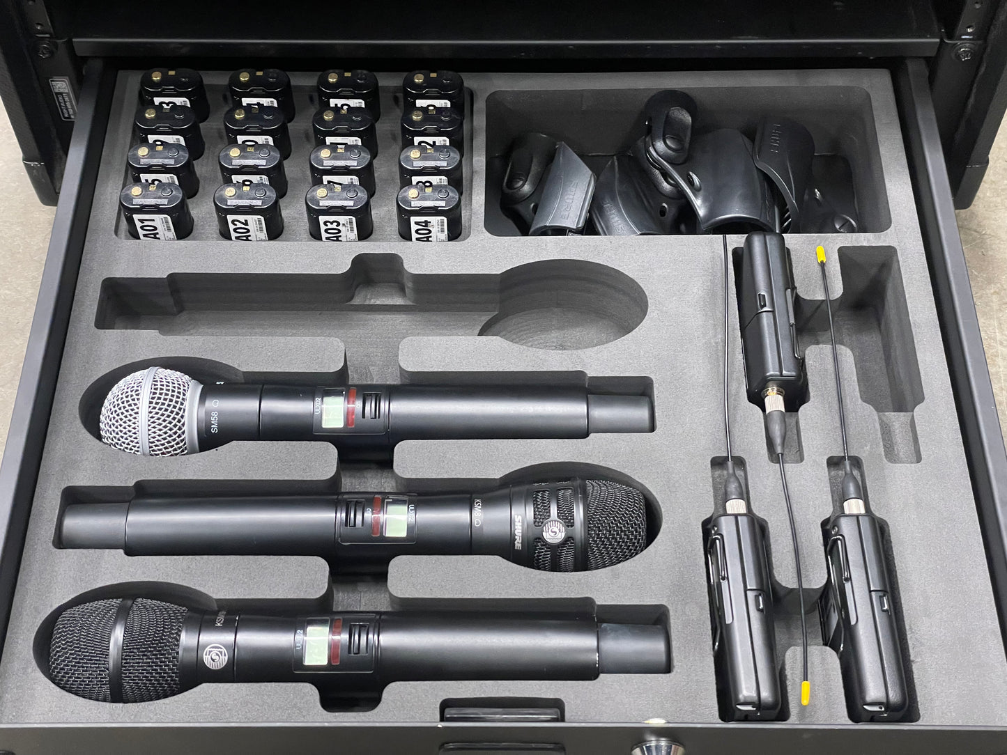 Foam Insert for Shure Wireless Handheld and Body Pack Transmitters