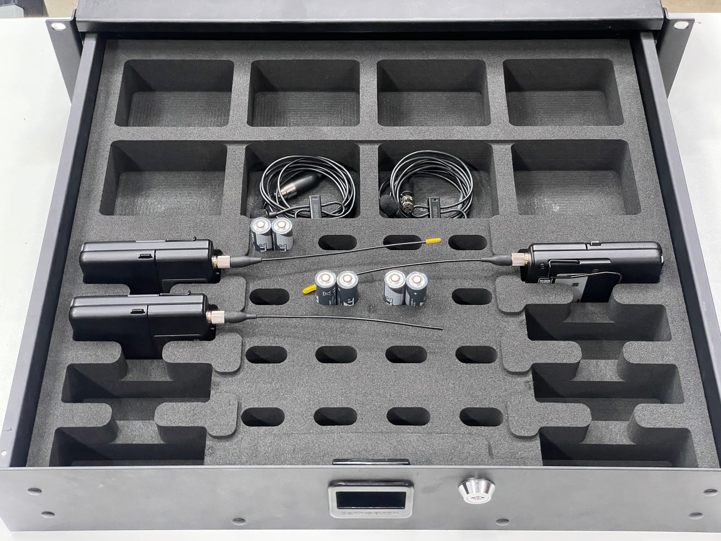 Foam Insert for (8) Shure Wireless Body Pack Transmitters