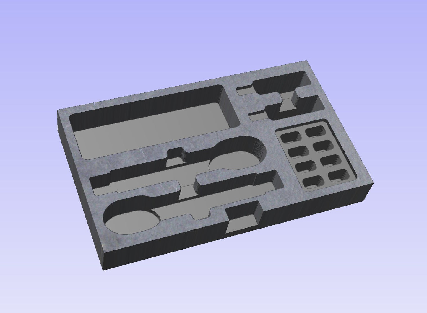 Shallow Drawer Foam Insert for Shure Wireless Handheld and Body Pack Transmitters