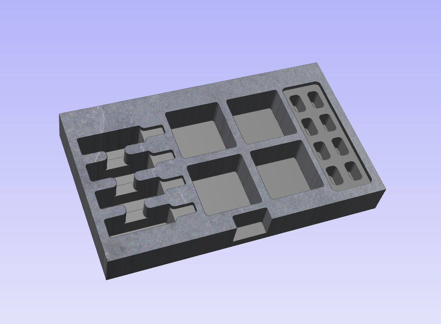 Shallow Drawer Foam Insert for Shure Wireless Handheld and Body Pack Transmitters