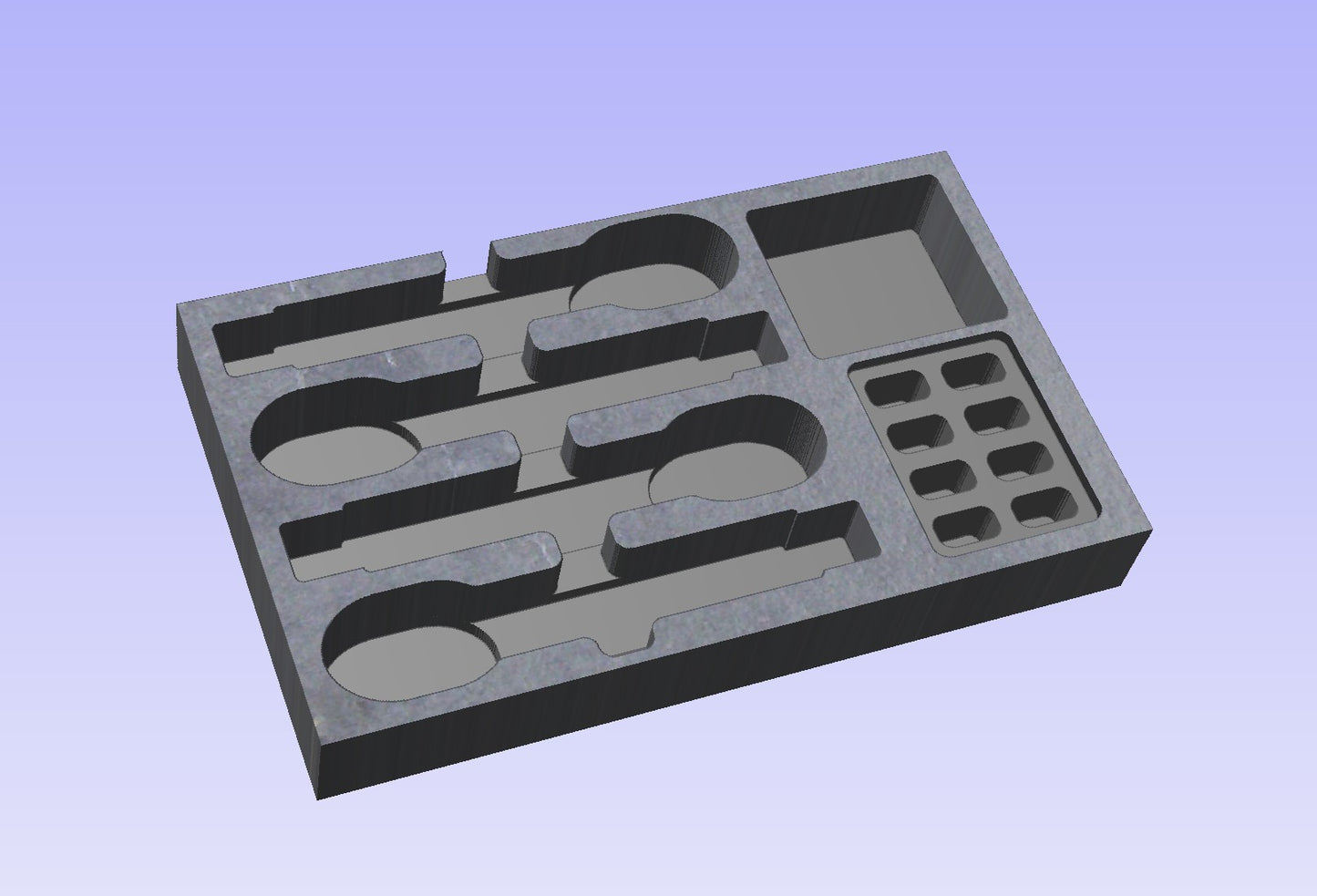 Shallow Drawer Foam Insert for Shure Wireless Handheld and Body Pack Transmitters